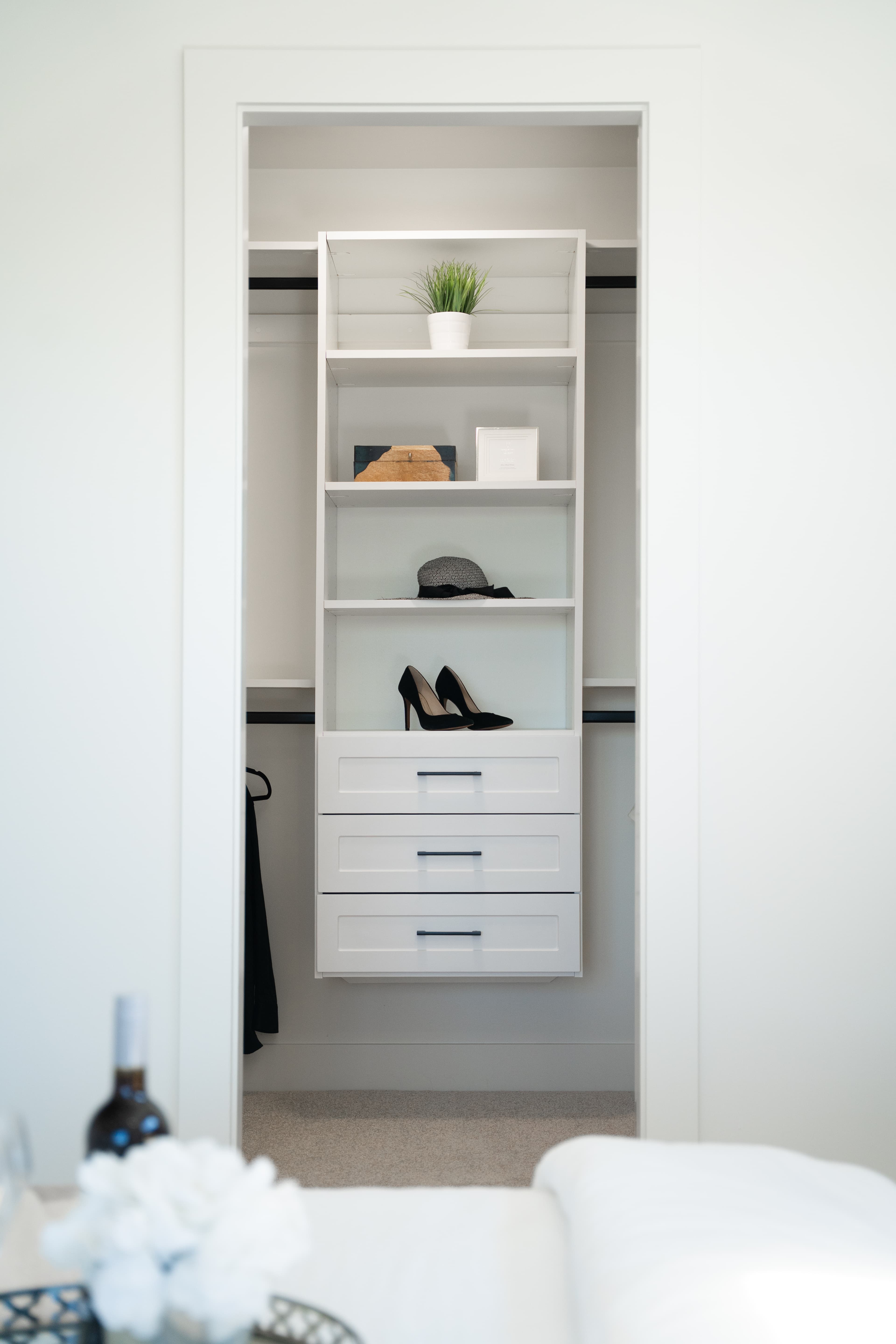 Built-in closet storage at Willoughby Row